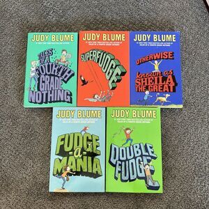 Judy Blume Double‎ Fudge Book Paperback Super fudge Fudge a Mania 5 Pack
